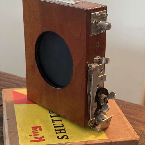 日本King 4x5相機用木制shutter