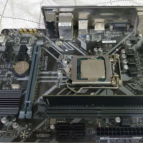 Intel Core i3-8100 cpu + Gigabyte GA-H310M-H mATX + Team 8GB DDR4-2400 ram