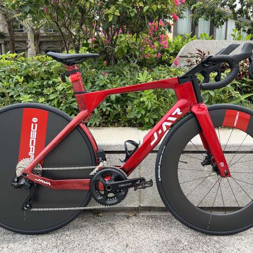 JAVA VITTORIA AIR 維多利亞 SHIMANO 電變24速碳纖維公路車 送水架前後蛙燈