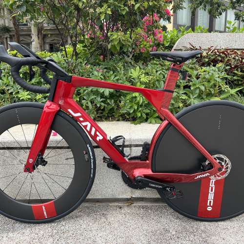 JAVA VITTORIA AIR 維多利亞 SHIMANO 電變24速碳纖維公路車 送水架前後蛙燈
