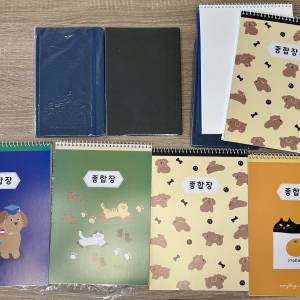 【全新】可愛插畫筆記本組合 / 厚記事簿 (共10本) 學生辦公必備
