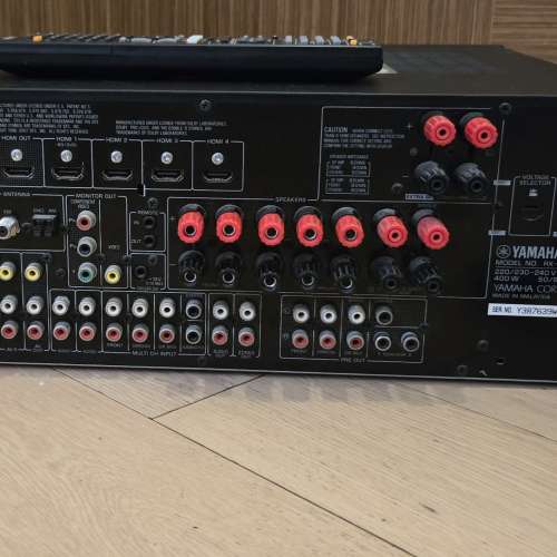 YAMAHA RX-V765, 7.2 HDMI, video upscaling, Pure Direct, YPAO,有黑膠 input (99...
