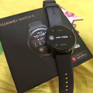 Huawei watch 3 46mm 網絡esim版 90%新，有盒及充電器，全正常。 香港版本，$780荃...