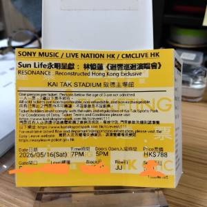 林憶蓮 啟德演唱會門票