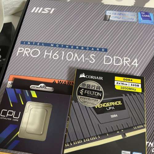 I5 12400F / MSI H610M / Corsair DDR4 3200 2X16GB 32GB