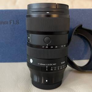 Sigma 17-40mm f1.8 ART DC (for Fuji) 近乎全新