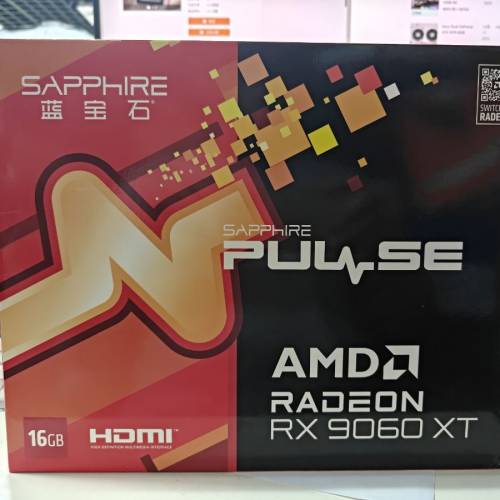 SAPPhIRE PULSE AMD Radeon RX 9060 XT GAMING OC 16GB GDDR6