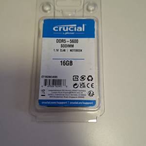 Crucial DDR5-5600 SODIMM 16GB (CT16G56C46S5) notebook ram