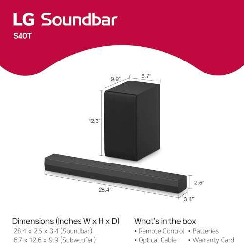 Lg s40t 2.1 soundbar (not samsung sonos sony jbl)