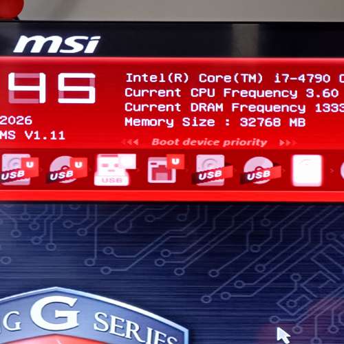 pecification H97 GAMING 3  + Intel&reg; i7- 4790 CPU + 金 kingston DDR3 (32MB 85%)