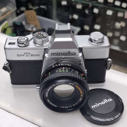 MINOLTA SRT202 + MC ROKKOR-X 50MM F2 95% NEW 全正常