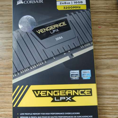 CORSAIR 16GB Kit (2x8GB) VENGEANCE LPX CMK16GX4M2E3200C16 DDR4 3200MHz Memory