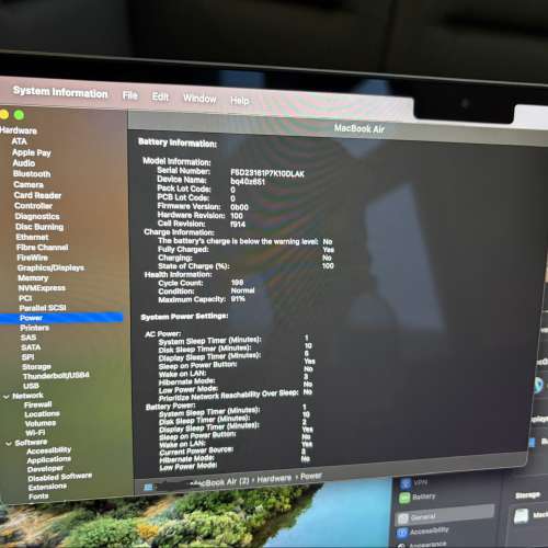 Apple MacBook Air M2 16+256gb 2022 13吋 太空灰 狀況良好 space grey