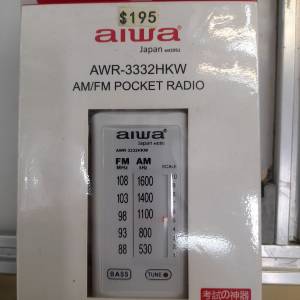 Aiwa AWR-3332 DSE AM/FM Mini Radio w/Earbuds