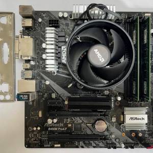 AMD Ryzen 3600 + Asrock B450M-Pro4-F