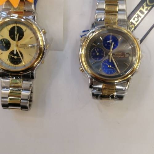 全球唯一全新Seiko Panda 2-Tone 7T32 Alarm Chronograph