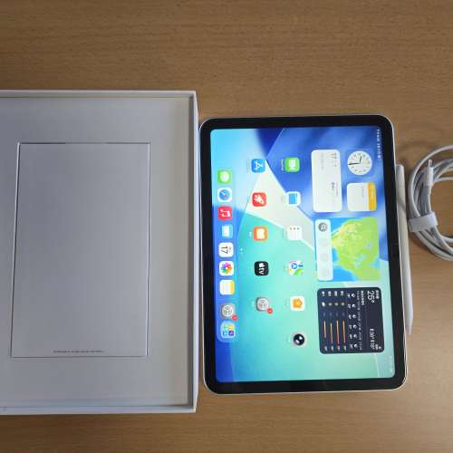 iPad 11代 A16 256GB連筆銀色 AppleCare+  連盒 Wi-Fi+Apple pencil(usb-c)
