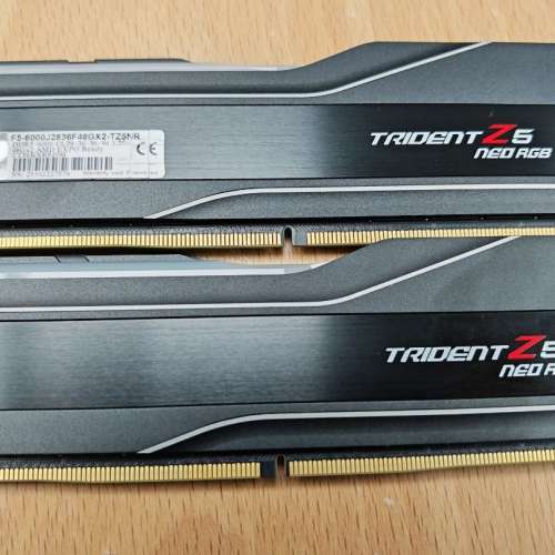 g.skill Trident Z5 NEO RGB 96GB 48GB X2 DDR5 6000 CL28-36-36-96 AMD EXPO Ready