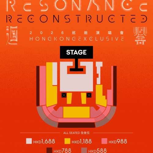 林憶蓮 首場5月16日演唱會$1188門票2張(連位) Sandy Lam Resonance Reconstructed ...