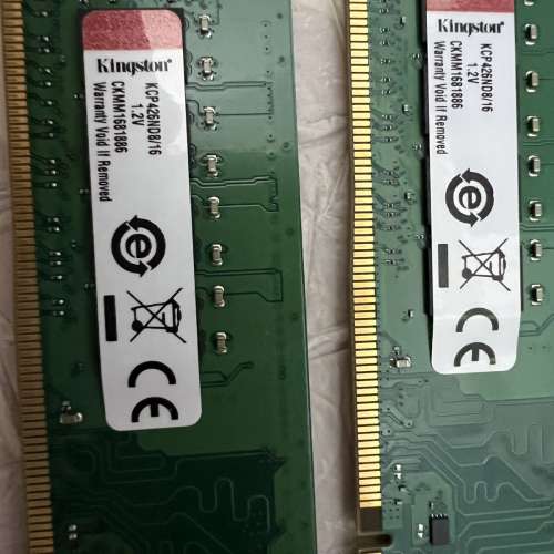 Kingston 金士頓 Value Ram DDR4-2666 LONG-DIMM 16GB KCP426ND8/16 記憶體 單條一條