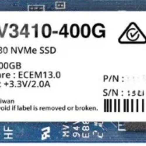 Synology M.2 2280 NVMe SSD 400GB (SNV3410-400G)