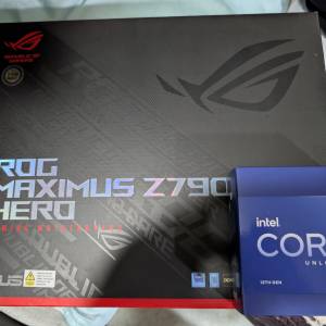 RMA全新i9 13900k+ 過保ROG Z790 HERO