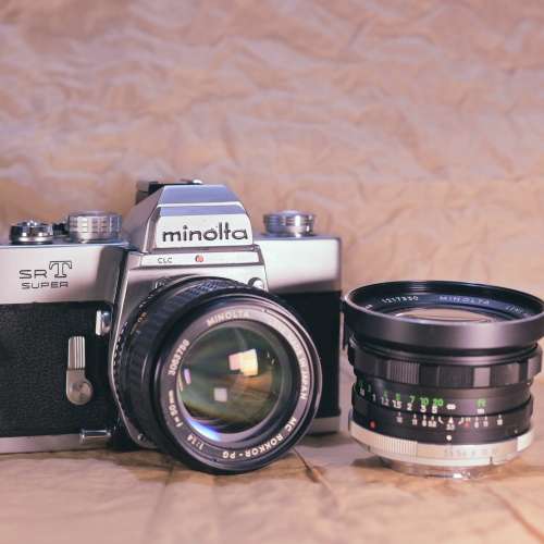 35折！一機兩鏡 Minolta SRT Super 套裝（50mm 1.4大光圈、28mm 3.5廣角）Minolta ...