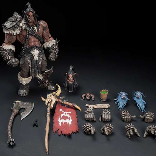 【現貨】HERO TOYS 部落戰歌大酋長 吼爹+地台
