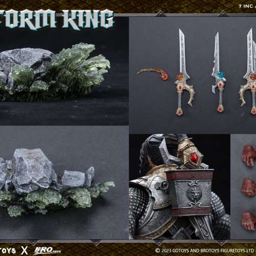 【現貨】GDTOYS x BRO Storm King 魔獸 暴風國王 瓦王 【連特製頭雕+腰甲】
