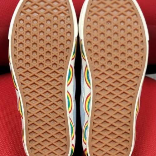 Brand New - Vans Classic Slip-On 98 DX Og Rainbow Tape Light Blue Sneakers