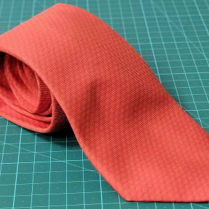 Branded Silk Necktie - Red Spot