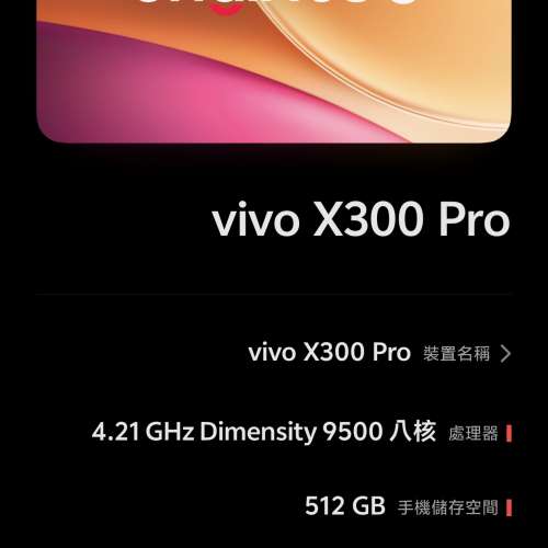 Vivo x300 pro白色國行 16/512gb