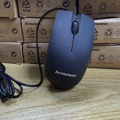 Lenovo M20 Mouse 有線人體工學光電滑鼠