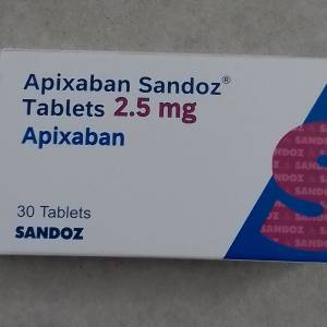 Apixaban Sandoz 2.5mg  30粒 27年5月到期