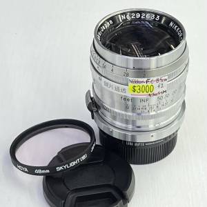 95% New Nikkor-P.C 8.5cm f2 手動鏡頭, 深水埗門市可購買