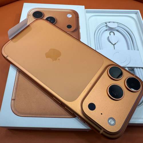 99%New iPhone 17 Pro  256GB 橙色 香港行貨 蘋果保養到2026年9月27日 電池100% 全...