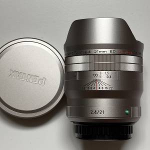 Pentax DFA 21mm f2.4 silver limited