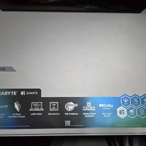 GIGABYTE 技嘉 AERO X16 2WH 創作者筆記型電腦 [2WHA3HKC64DH] 16吋，1年9個月保養...