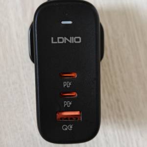 Ldnio 65W 三口氮化鎵快充火牛, 合iphone, samsung, 小米， vivo, oppo, macbook a...