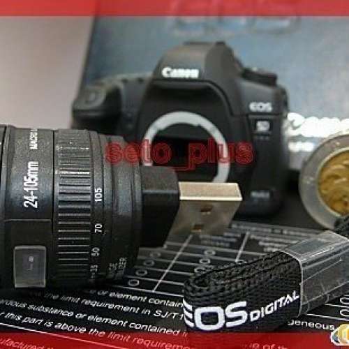大盒版本 罕見 Canon 5D Mark II 4GB USB Flash Drive 相機模型手指 figure camera
