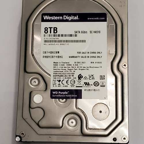 WD 8TB WD84EJRX 正常運作