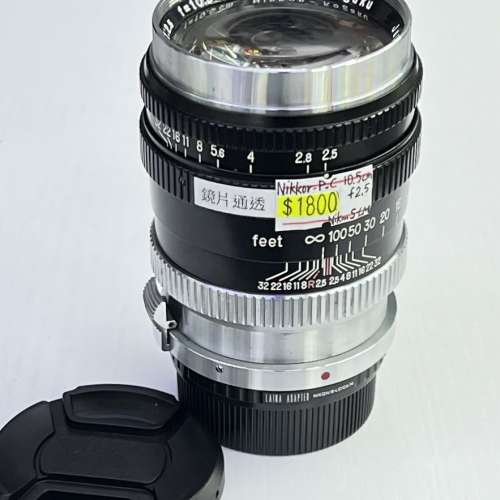 98% New Nikkor-P&bull;C 10.5cm f2.5 手動鏡頭, 深水埗門市可購買