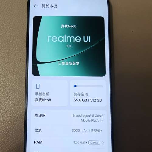 真我Neo8(12+512)99新