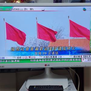 屯門良景輕鐵站交收 LG 24吋個人數碼電視 24MT55 連火牛及遙控 底座