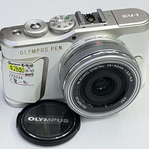 95% New Olympus Pen E-PL10 連 14-42mm f3.5-5.6 鏡頭, 三電一充, 深水埗門巿可購買