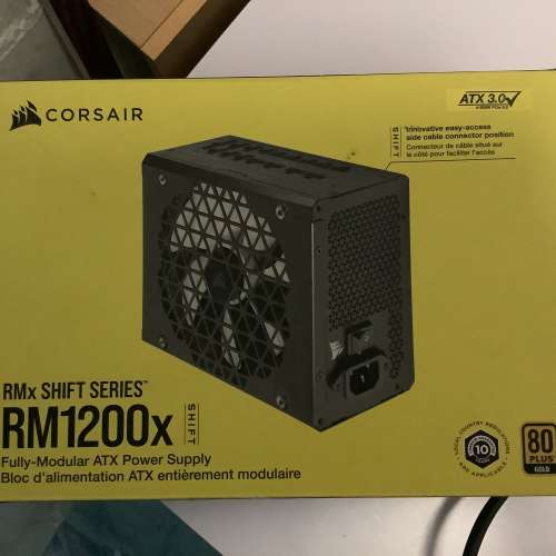 corsair shift rm1200x ATX 3.0 1200W  rmx1200 12VHPWR 全模 電源供應器大功率電源...