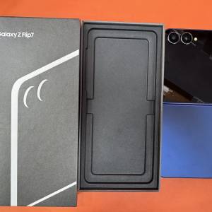 99%New Samsung Z Flip 7 5G 12+256GB 藍色 香港行貨 全套有盒有配件 自用超值