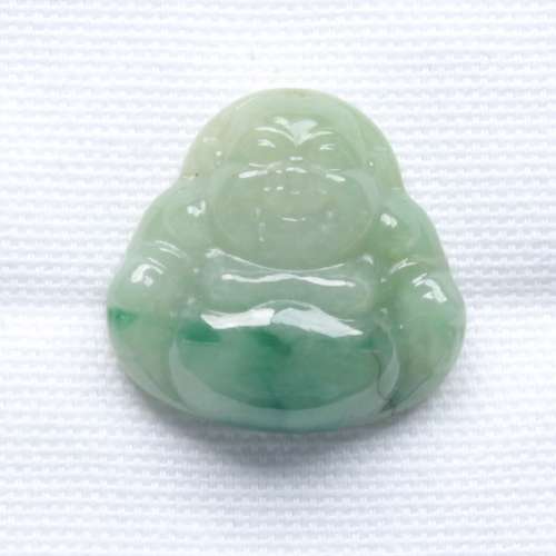 翡翠带子绿大肚佛