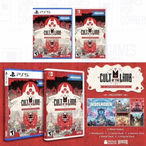 (接受預訂) NS/PS5 game - Cult of the Lamb🐑Definitive Edition(中英文版)