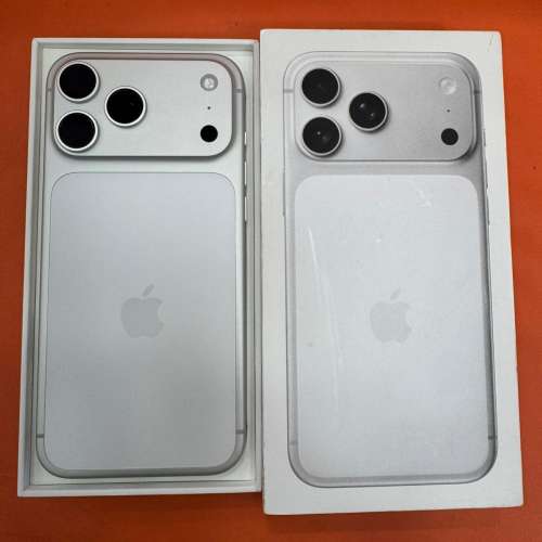99%New iPhone 17 Pro Max 1TB 銀色 香港行貨 蘋果保養到2027年4月1日 電池100% 全...